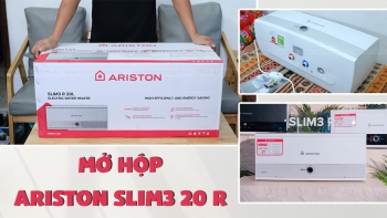 Mở hộp và lý do nên chọn bình nóng lạnh Ariston SLIM3 20 R VN 20 lít