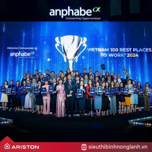 ARISTON NĂM THỨ HAI LIÊN TIẾP NHẬN DANH HIỆU NƠI LÀM VIỆC TỐT NHẤT VIỆT NAM