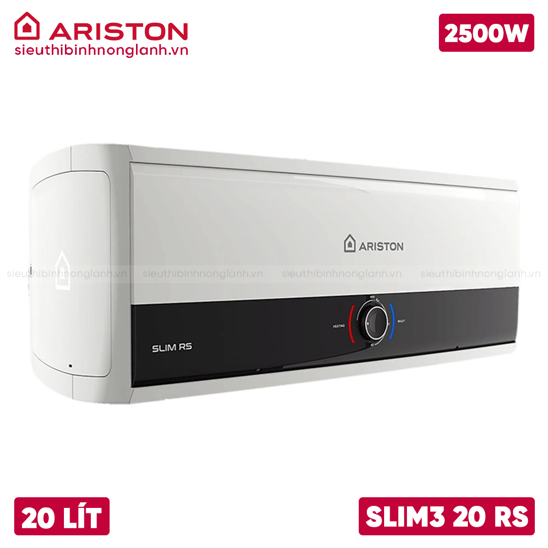 góc nghiêng bình nóng lạnh ariston slim3 20 RS 20 lít