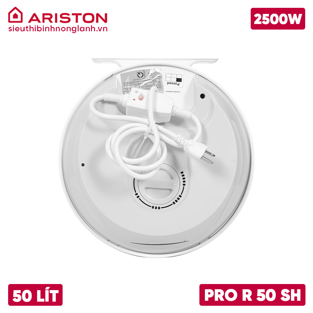 Mặt đáy Bình nóng lạnh Ariston 50 lít PRO R 50 SH 2.5 FE