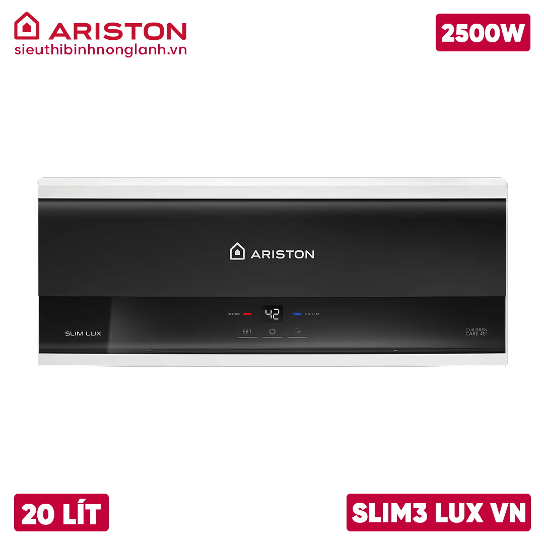 Bình nóng lạnh Ariston 20 LÍT SLIM3 20 LUX VN AG+
