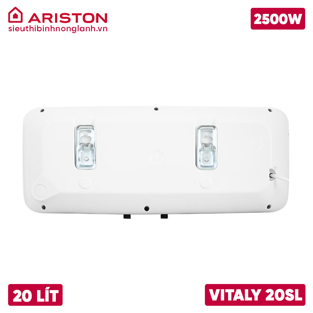 mặt sau bình nóng lạnh Ariston VITALY 20 SLIM