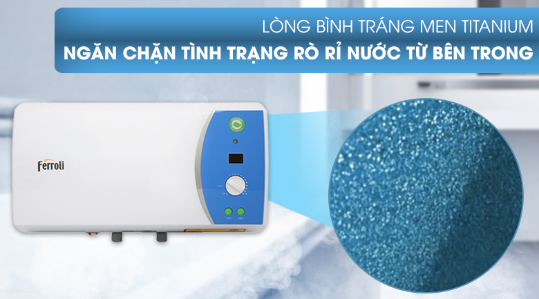 Lòng bình tráng men titan