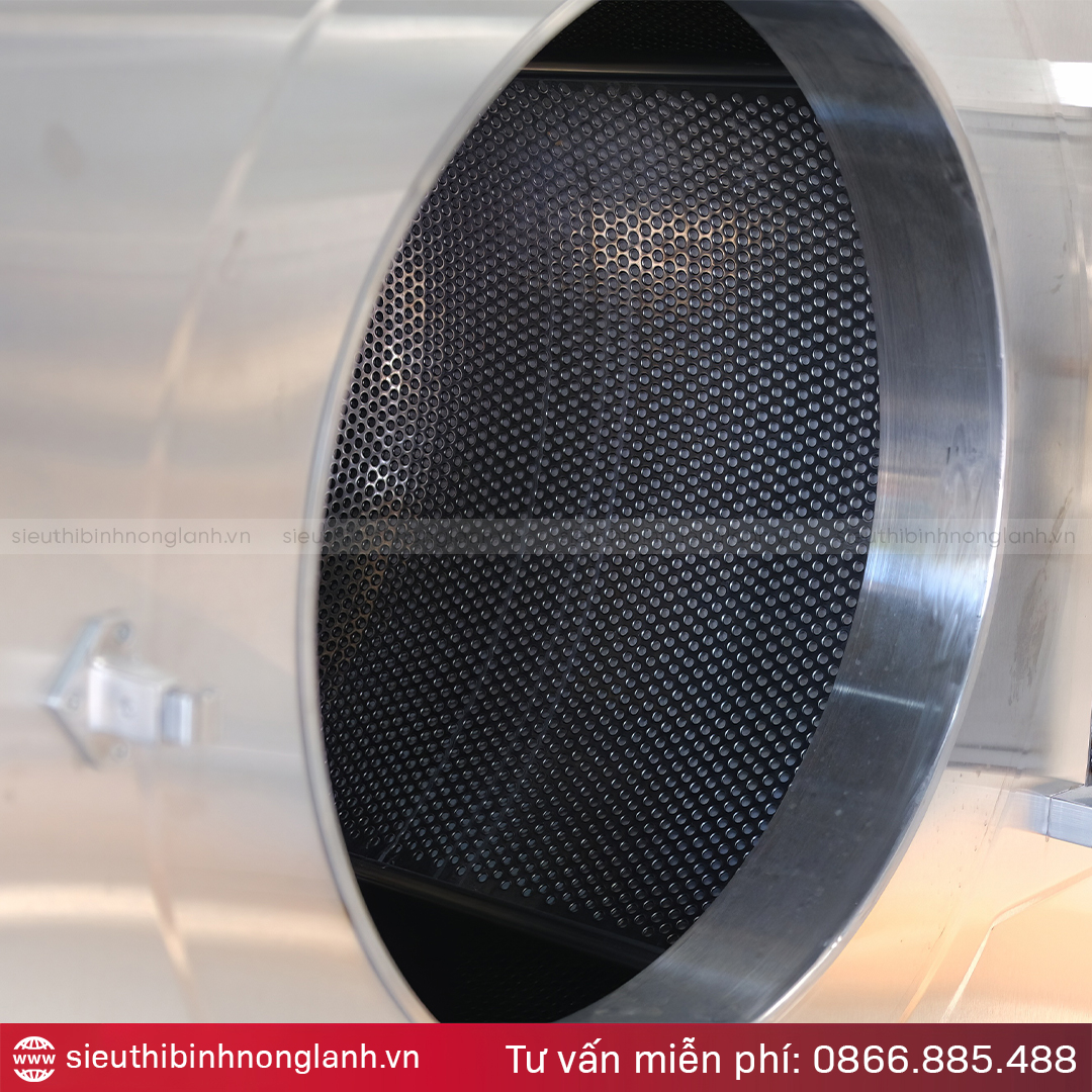 Lồng giặt inox bền bỉ của máy sấy công nghiệp wasky 25kg