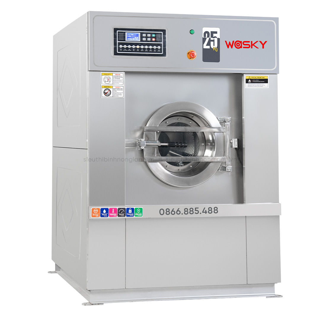 Máy giặt công nghiệp WASKY 25KG CHÂN MỀM