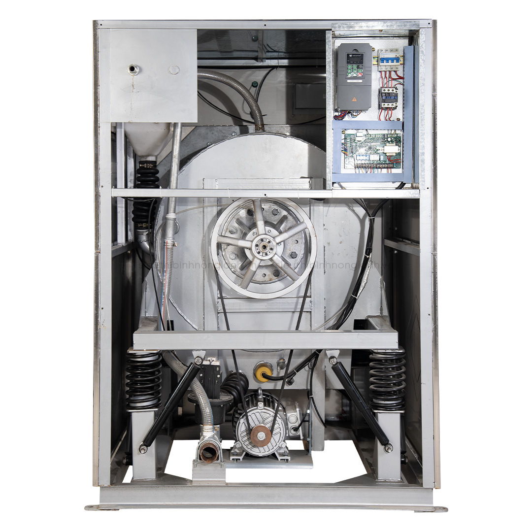 Máy giặt công nghiệp 25kg wasky thân vỏ đều là inox 304