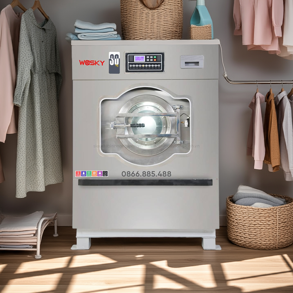 Hướng dẫn sử dụng và bảo trì máy giặt công nghiệp 25kg
