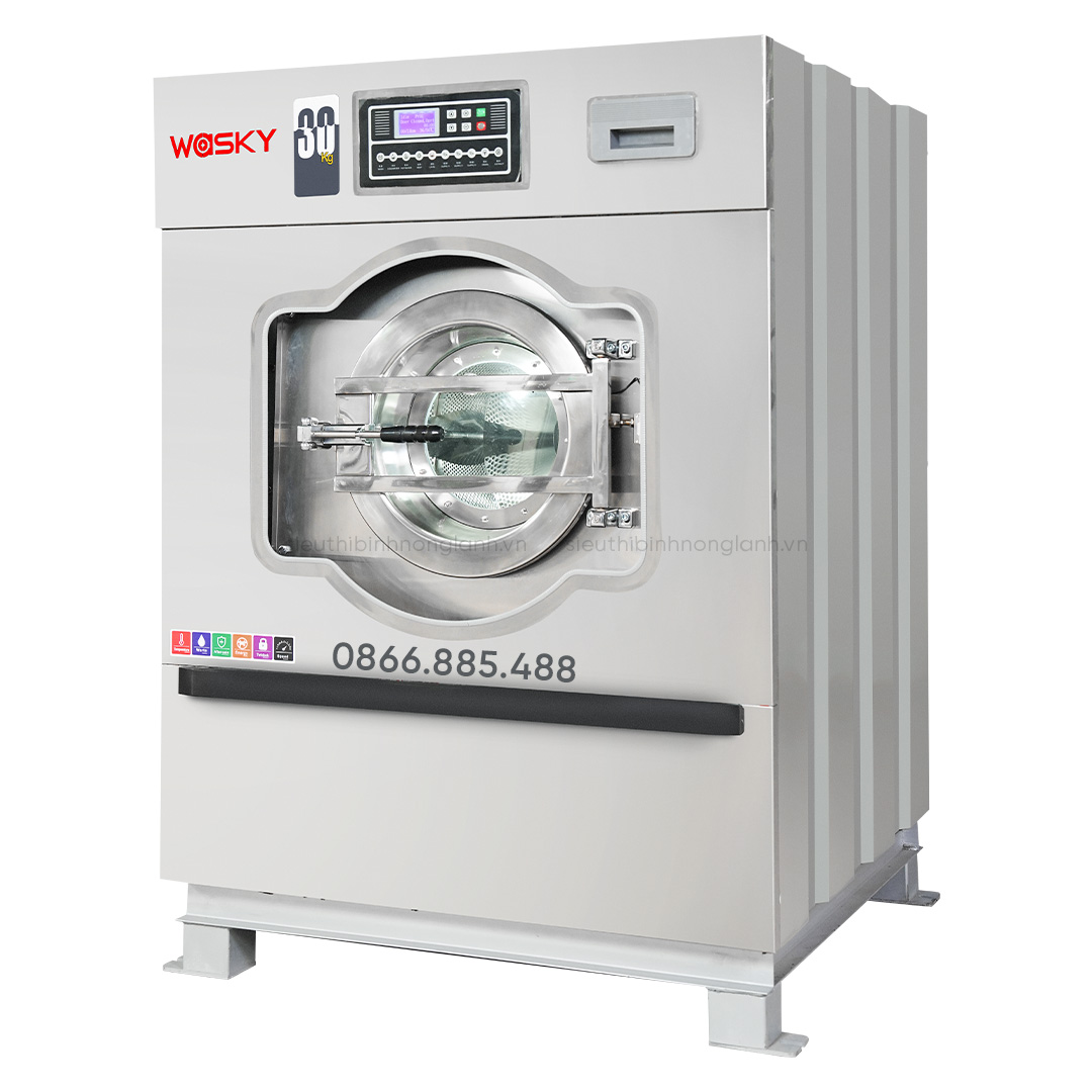 Máy giặt công nghiệp WASKY 30KG CHÂN MỀM