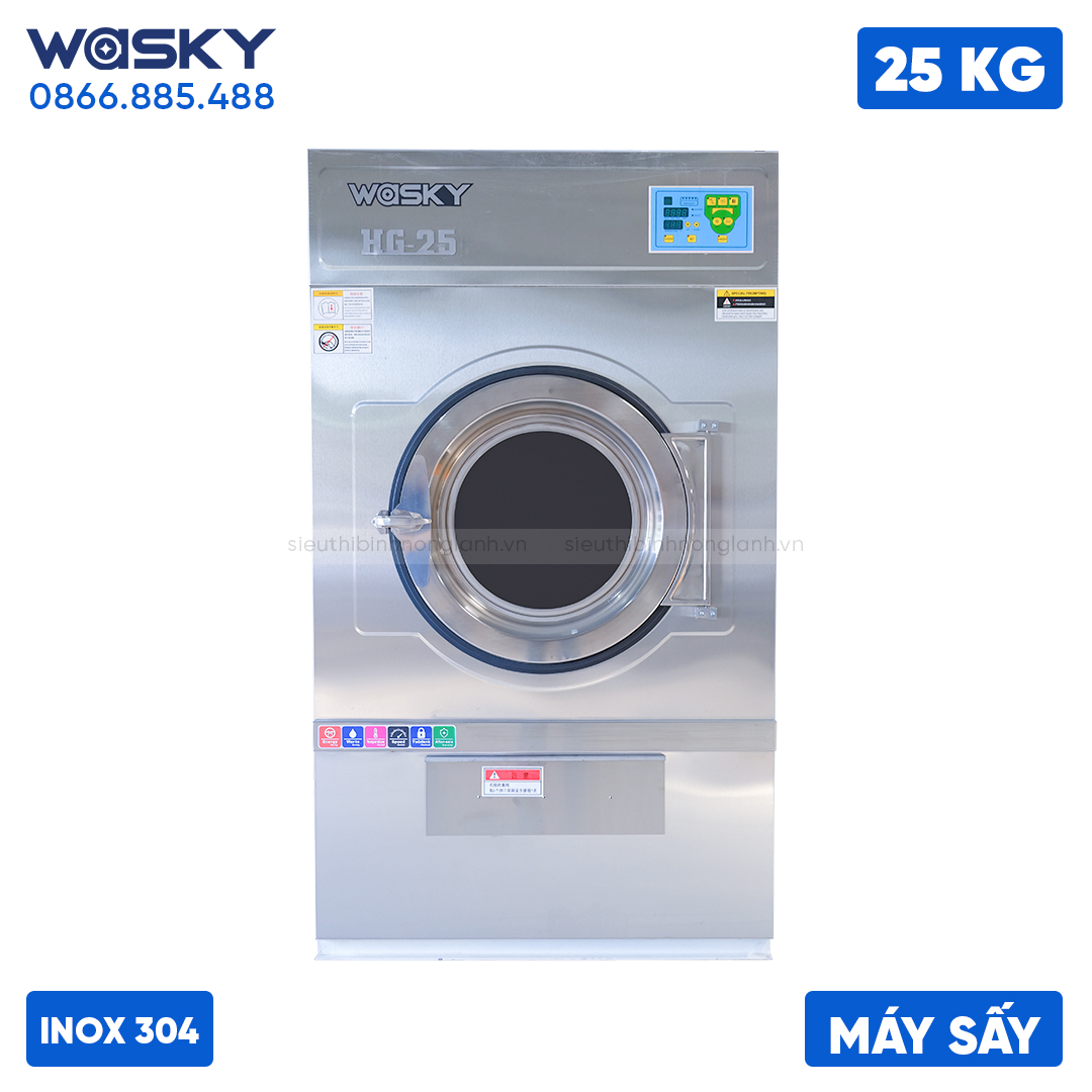 Máy sấy công nghiệp 25kg WASKY