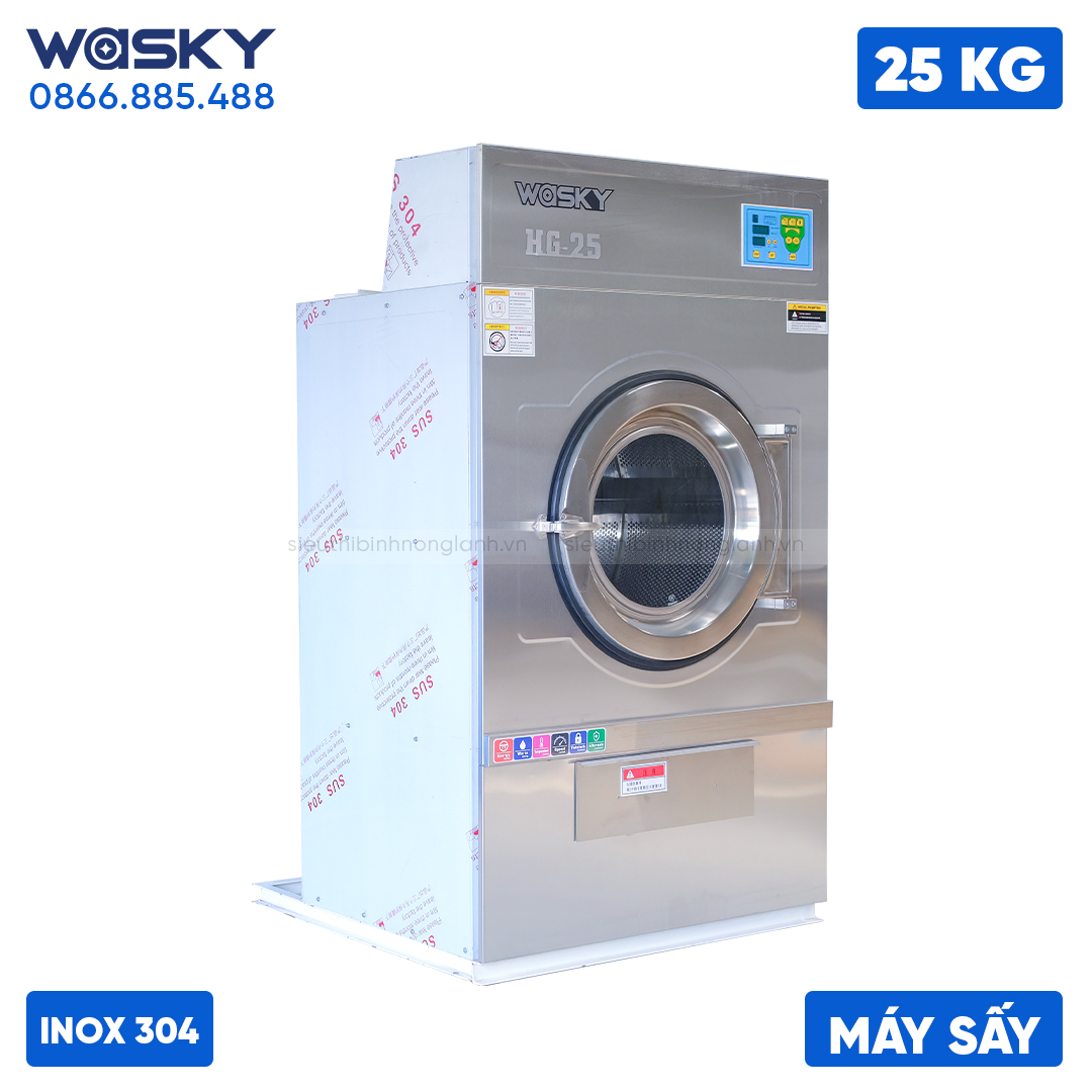 Máy sấy công nghiệp 25kg WASKY giá rẻ nhất Việt Nam