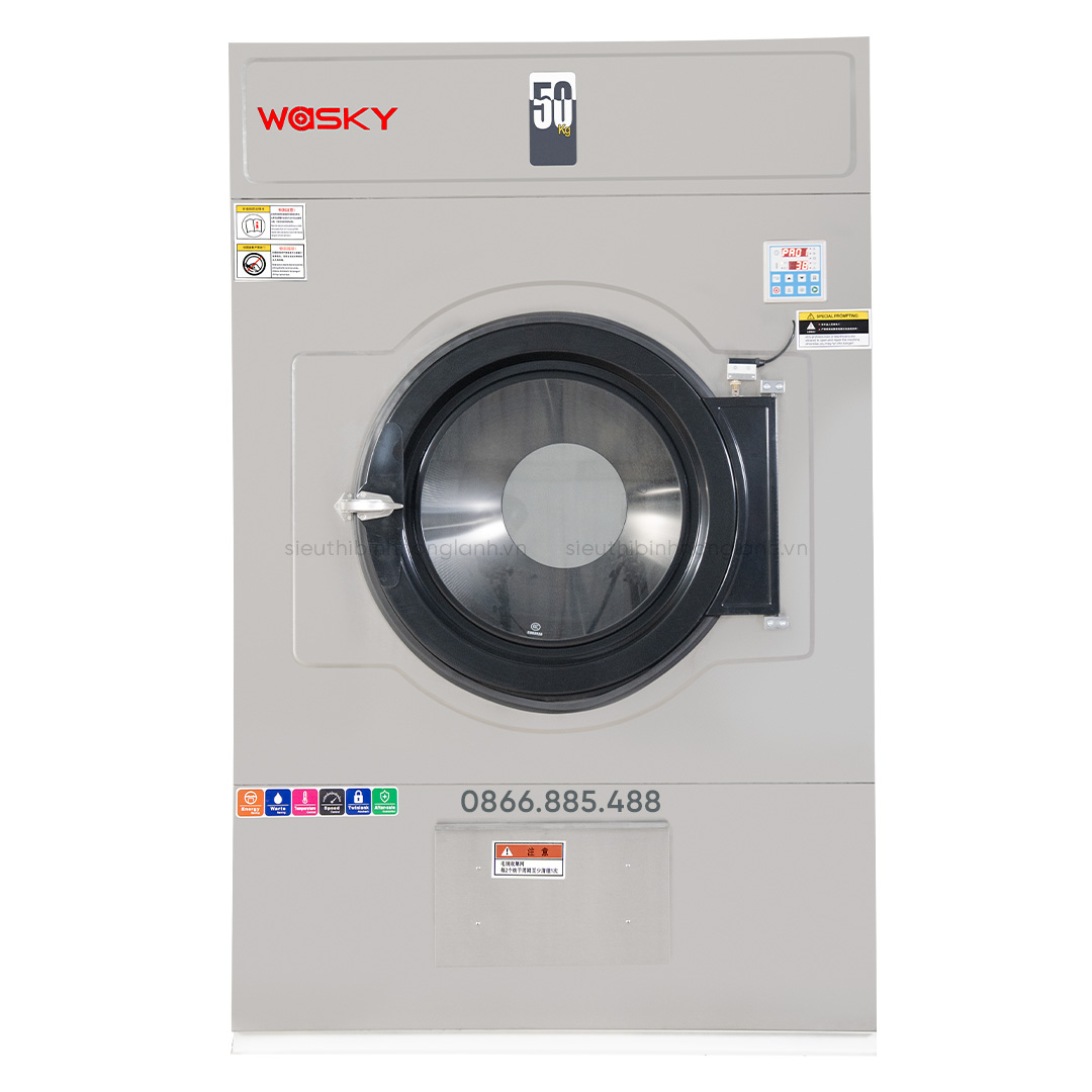 Máy sấy công nghiệp 50kg WASKY