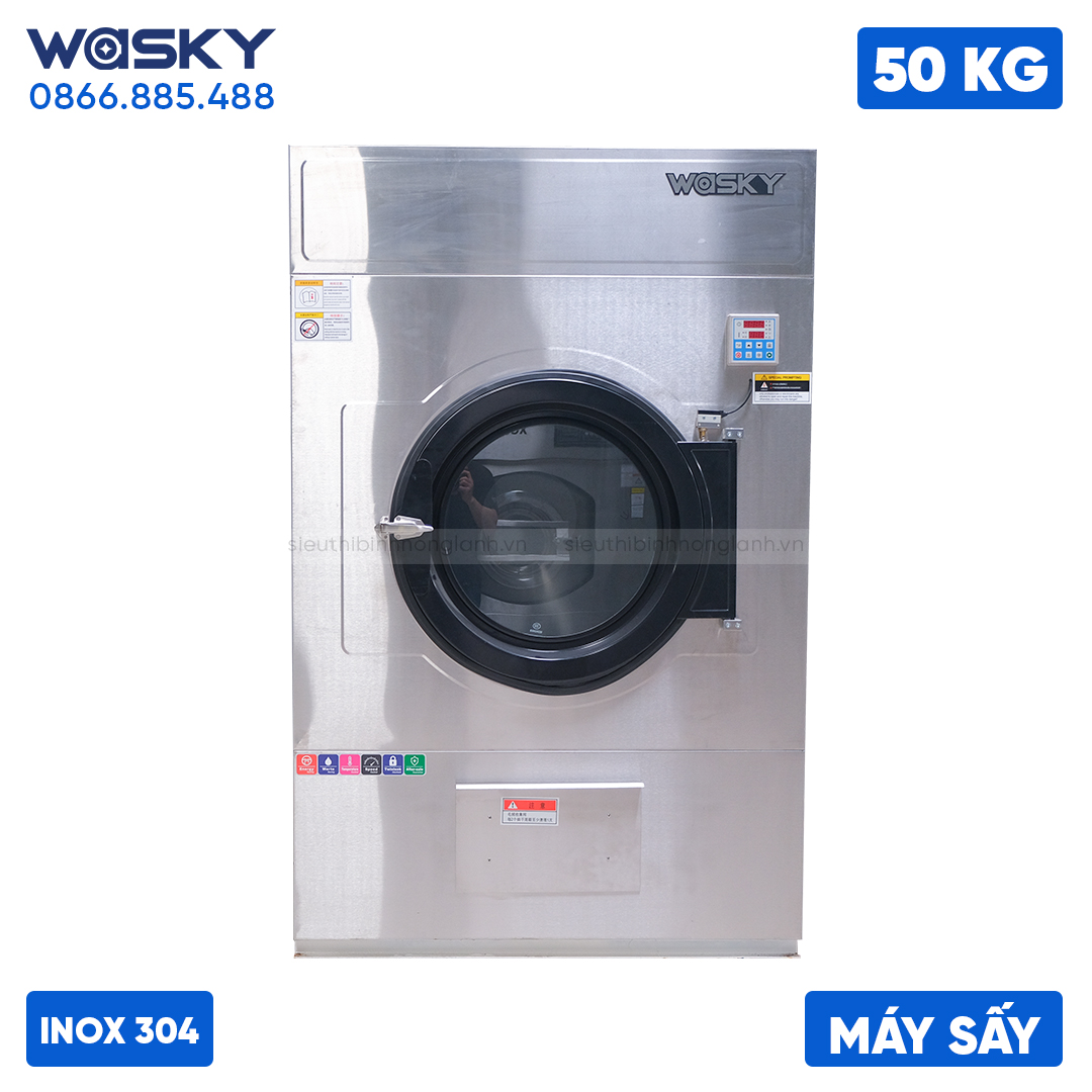 Máy sấy công nghiệp 50kg WASKY