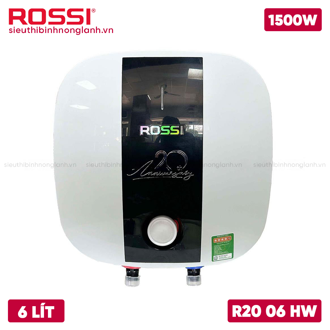 Bình nóng lạnh ROSSI 6 LÍT R20 06 HW (Cấp nước đầu dưới)