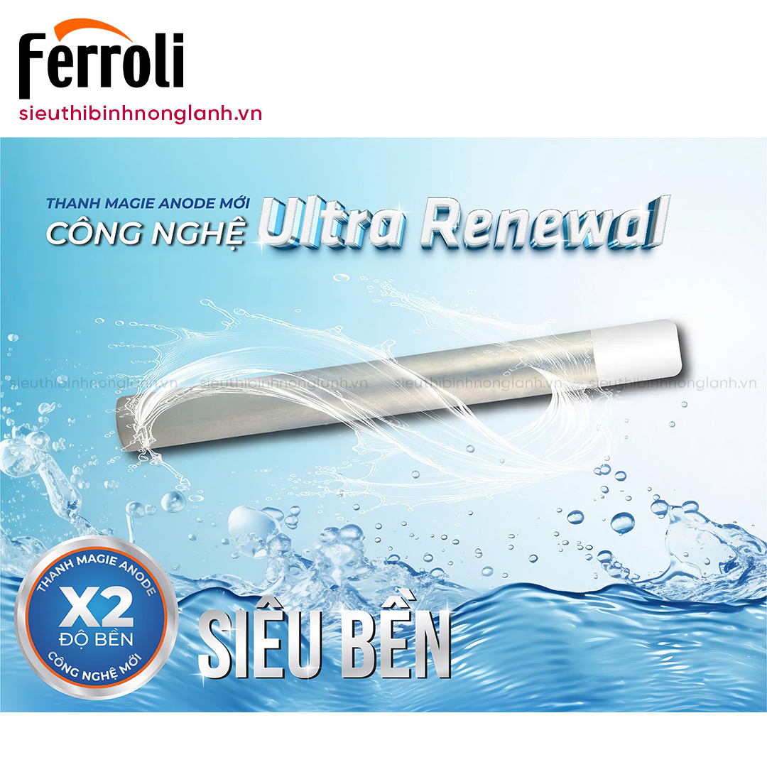 Ferroli Verdi Ag+ công nghệ mới